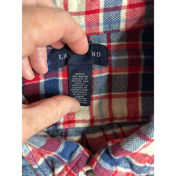 Lands End XXL Tall Flannel Shirt - Picture 3 of 7